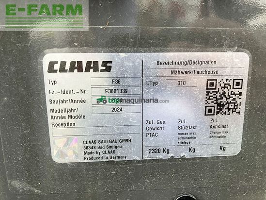 Cortacésped manual - Claas - disco 9700 comfort