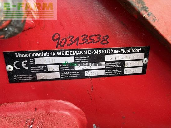 Minicargadora - Weidemann - 1390 mit kabine pz-kinematik
