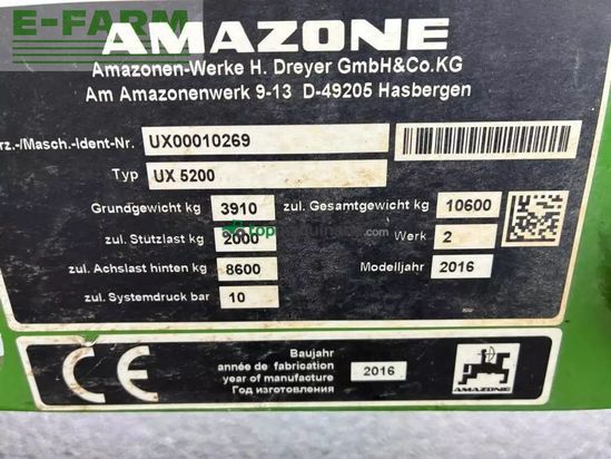 Atomizador - Amazone - ux 5200 super