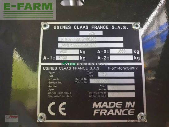 Empacadora gigant - Claas - rollant 455 rc 16 uniwarp