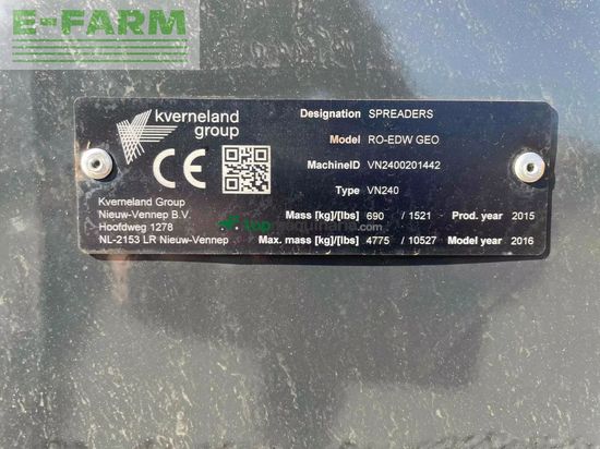 Esparcidor - Vicon - distributeur d'engrais ro-edw geospread vicon