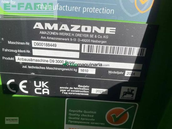 Sembradora - Amazone - d9 3000 super
