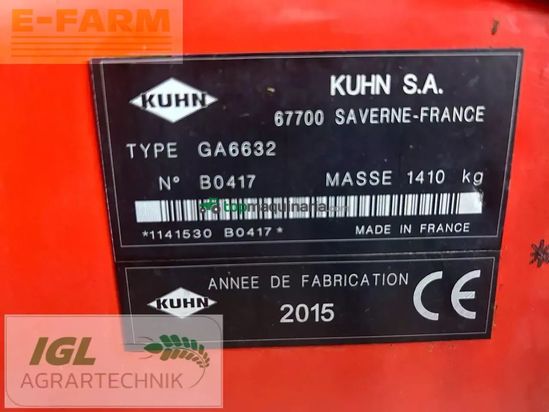 Rastrillo - Kuhn - ga 6632 masterdrive