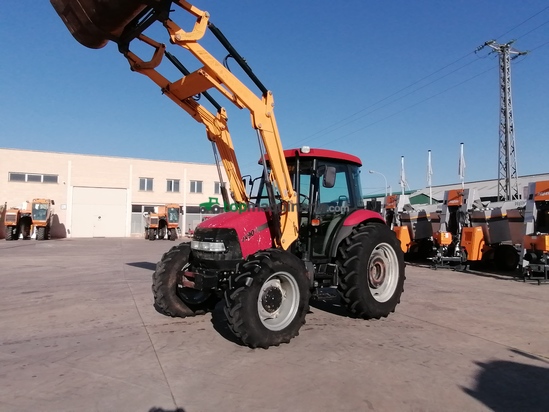Tractor agrícola - Case IH -  JX 90 con pala