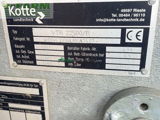 Cuba de purin - garant Kotte - vtr 22.500