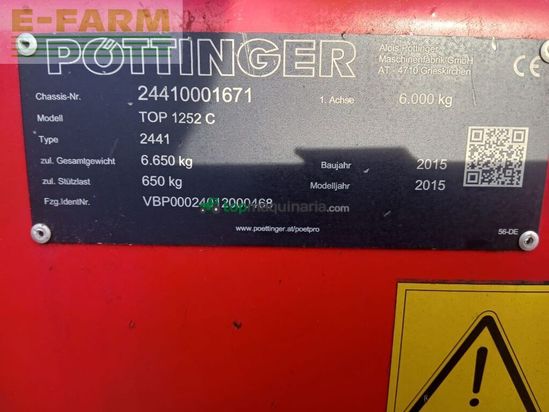 Henificador - Pöttinger - top1252cs-line