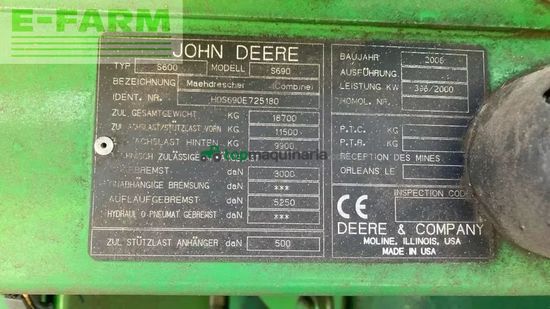 Cosechadora de Cereal - John Deere - s690i