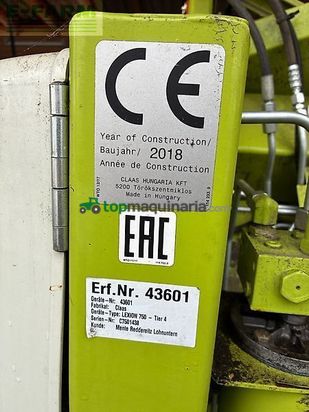 Cosechadora de Cereal - Claas - lexion 750