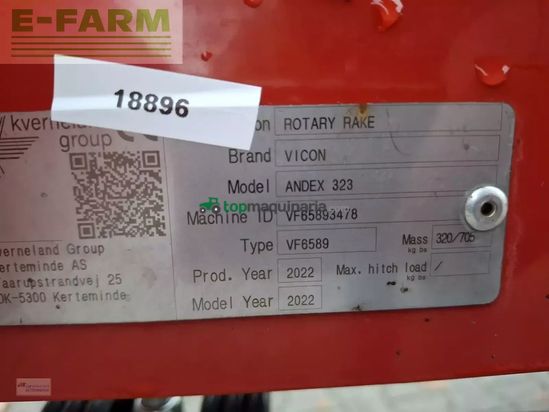 Rastrillo - Vicon - 323 compactline