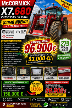 Tractor agrícola - Mc Cormick - X7.680 