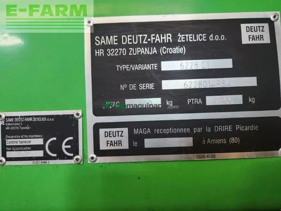 Cosechadora de Cereal - Deutz-Fahr - 6095hts