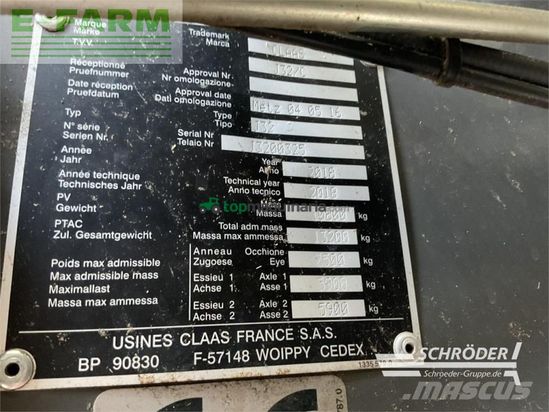 Empacadora gigant - Claas - quadrant 5300 rf