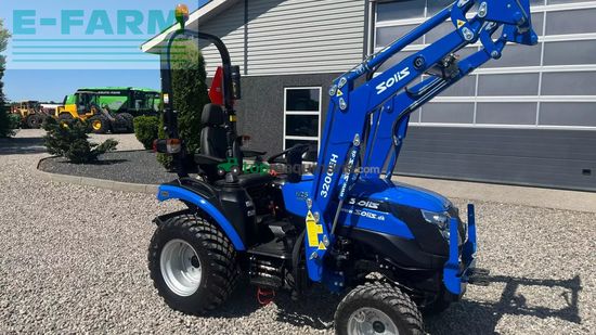 Tractor agrícola - Solis - h26 hst med frontlæsser og gardenpro dæk