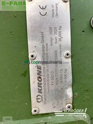 Cinta transportadora de forraje - Krone - tx 560 d