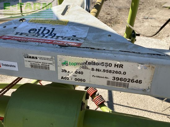 Henificador - Claas - volto 550 hr