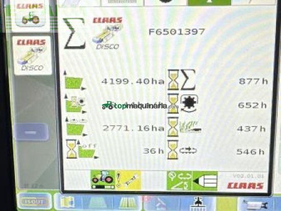 Cortacésped manual - Claas - disco 9200 c autoswather