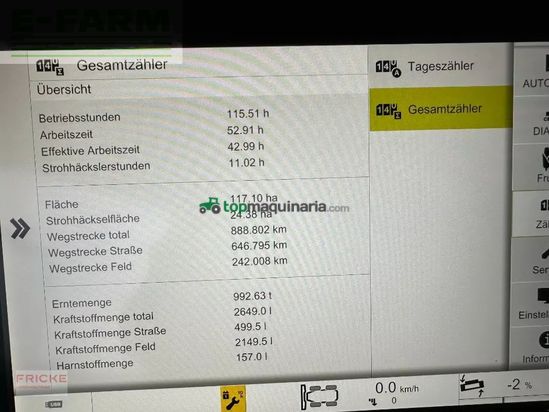 Cosechadora de Cereal - Claas - trion 660 mit vario 770