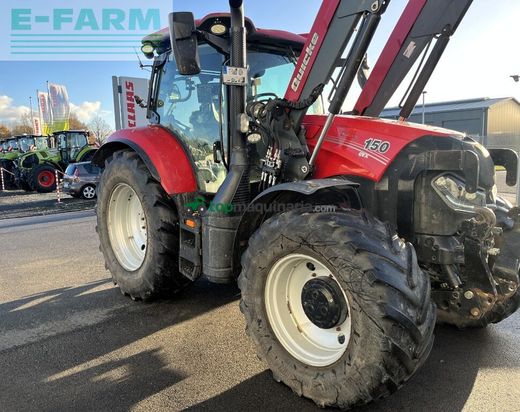 Tractor agrícola - Case IH - maxxum 150 cvx, quicke q66 frontlader