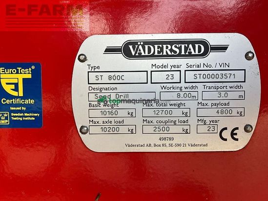 Sembradora - Väderstad - spirit st 800c