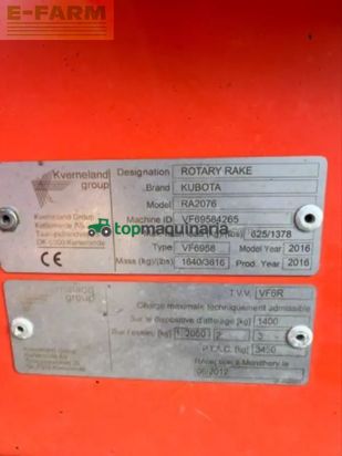 Rastrillo - Kubota - ra 2076