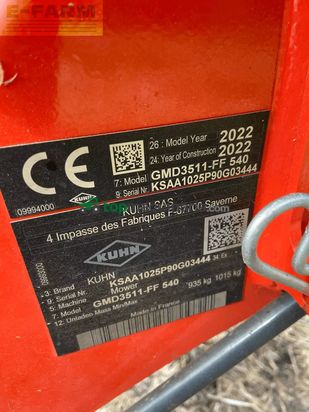 Cortacésped manual - Kuhn - gmd3511-ff