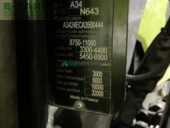 Tractor agrícola - Claas - arion 550 cmatic rtk CMATIC