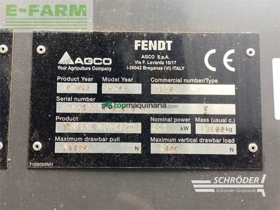 Cosechadora de Cereal - Fendt - 6275 l - nur 252 trommelstunden !