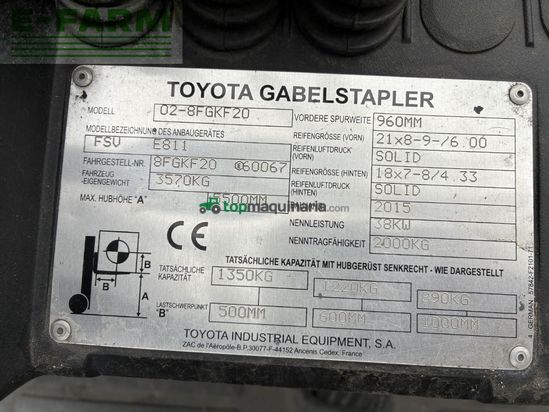 Elevadora - Toyota - 02-8fgkf20