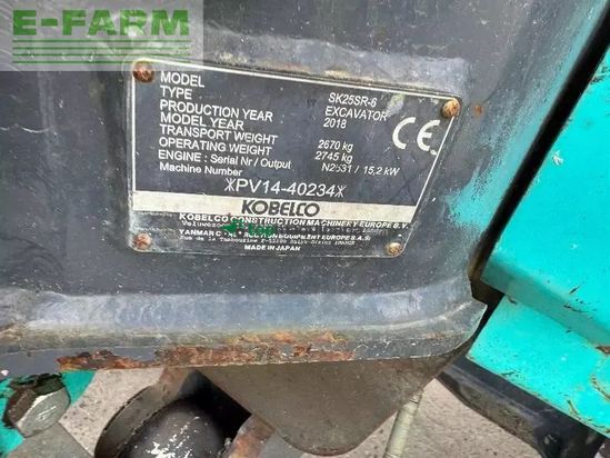 Excavadora - Kobelco - sk 25 sr-6e