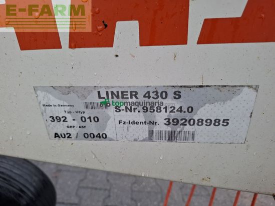 Henificador - Claas - liner 430 s