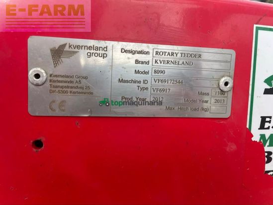 Henificador - Kverneland - faneuse kv8090 . kverneland