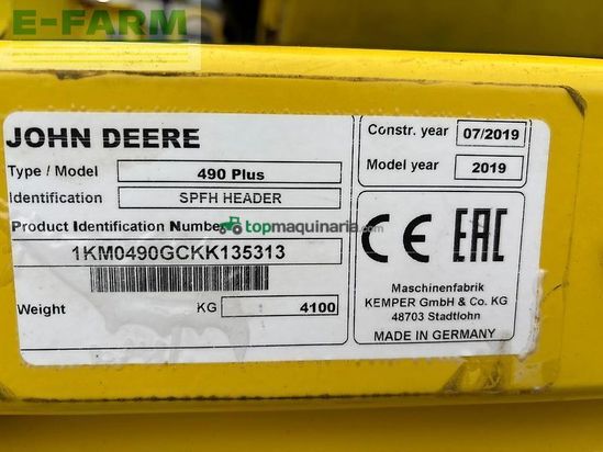 Cabezal - Kemper - 490plus inkl. 400f komfortfahrwerk