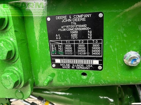 Tractor agrícola - John Deere - 6m125 inkl. john deere 643r