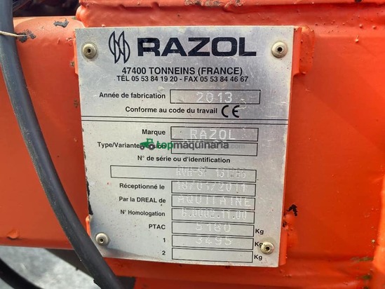 Rodillo hidráulico Razol 6,30 metros