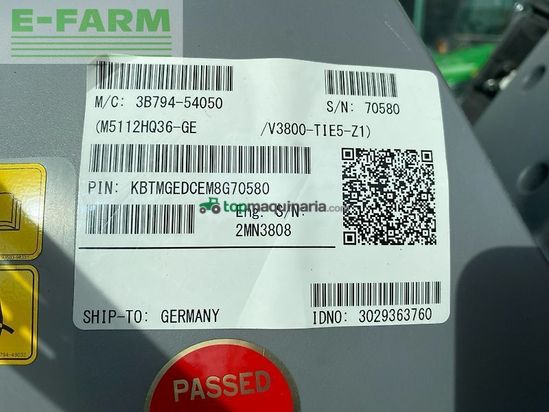 Tractor agrícola - Kubota - m5112 mit mx a106 frontlader