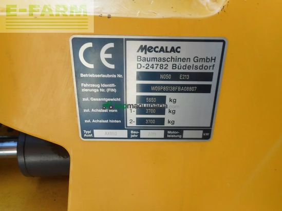 Minicargadora - Mecalac - ax850 nur 2,48 bauhöhe! ( manitou )