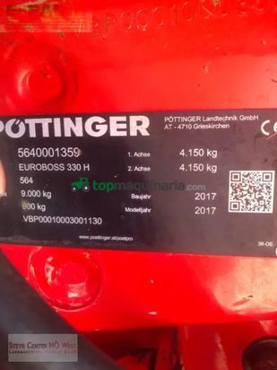 Remolqu agrícola - Pöttinger - euroboss 330 h ladewagen