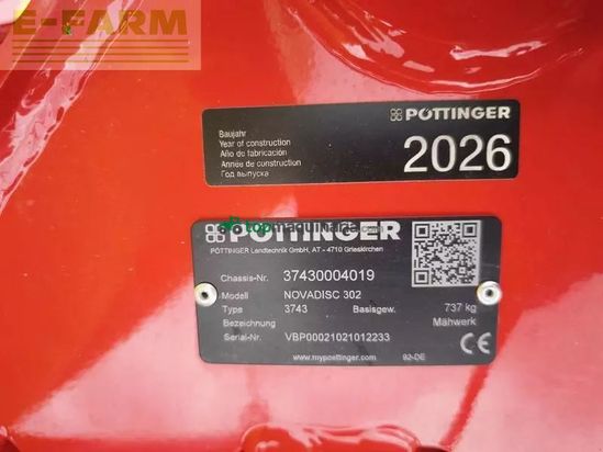 Cortacésped manual - Pöttinger - novadisc 302 heck-scheibenmähwerk