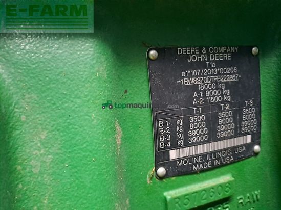Tractor agrícola - John Deere - traktor 8r370