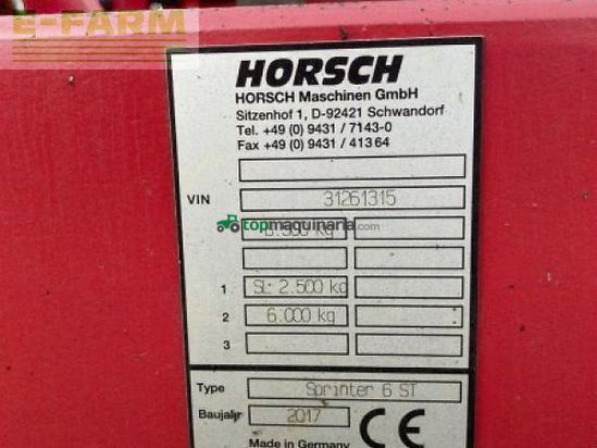 Sembradora - Horsch - sprinter 6 st