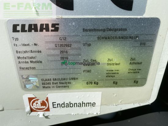Henificador - Claas - liner 450