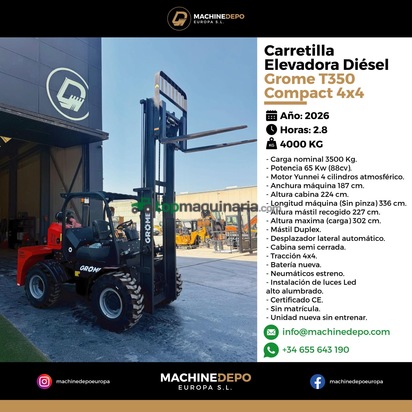 Carretilla Grome T350 4x4