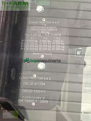 Tractor agrícola - Claas - arion 550 cmatic cebis