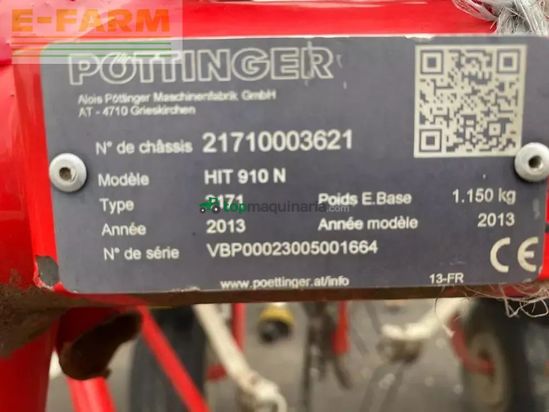 Henificador - Pöttinger - hit 910 n