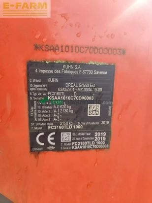 Cortacésped manual - Kuhn - fc 3160