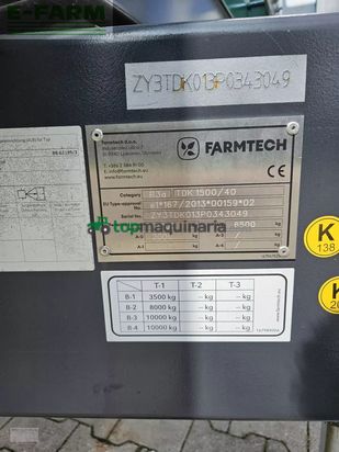 Volquet - Farmtech - tdk 1500 s
