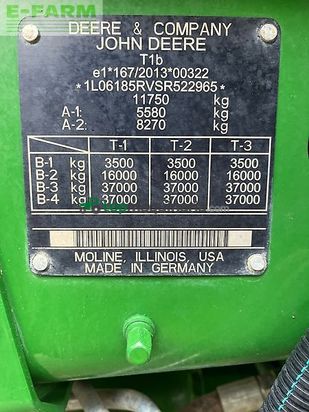 Tractor agrícola - John Deere - 6r185/ 6r 185 garatie 05/2027