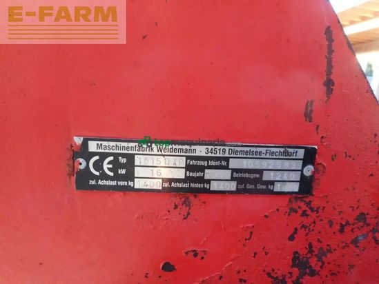 Telescopica - Weidemann - 1015d/p ( 1.240kg ) 3 anbaugeräte!