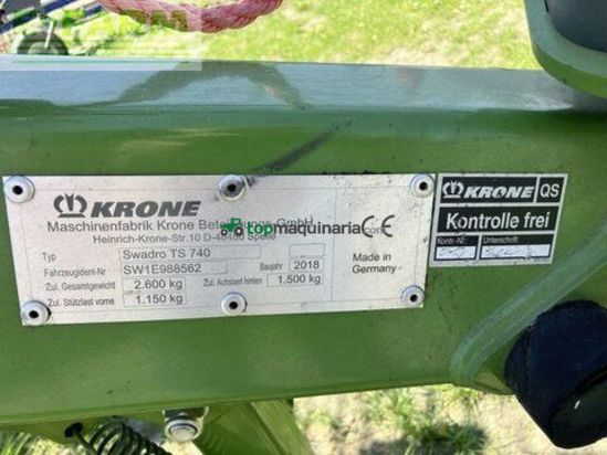 Henificador - Krone - ts 740