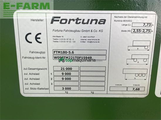 Volquet - Fortuna - ftm 180/5.6/40km/h